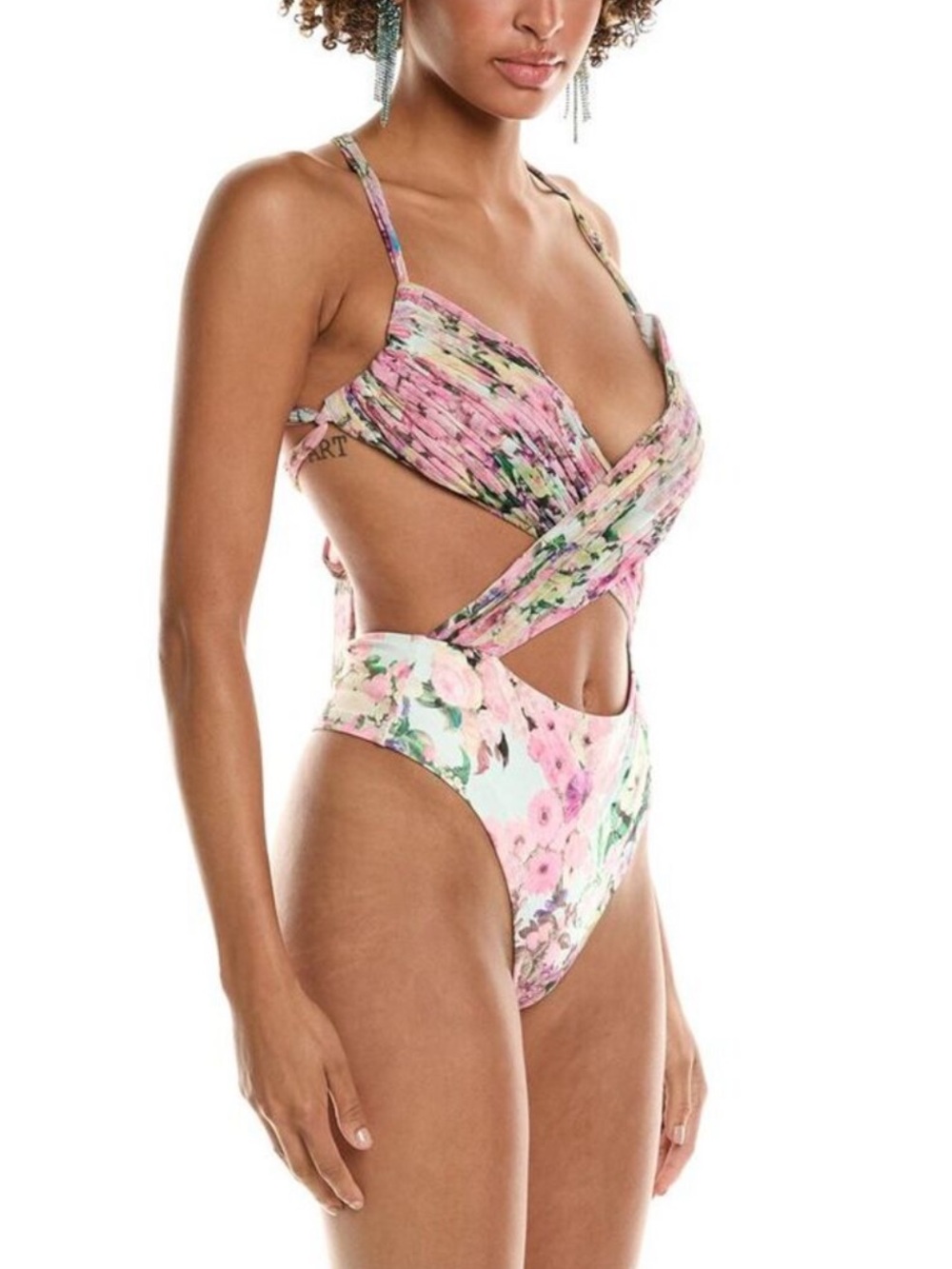Rococo Sand Floral Bodysuit Sz Small